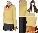 longmucos コスプレ CØDE:BREAKER コード:ブレイカー 桜小路 桜（さくらこうじ さくら） 衣装+ウィッグ (女性, XL)