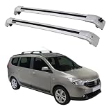 FGMSSOUG 2pcs Baca de Coche para Dacia Lodgy MPV 2012 2013 2014 2015 2016 2017 2018 2019 2020 2021, Barras de Techo Portaequipajes Coche Aluminio Vehículos Baca