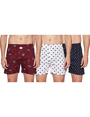 Image of Longies Men's Cotton Printed Regular Boxer Shorts