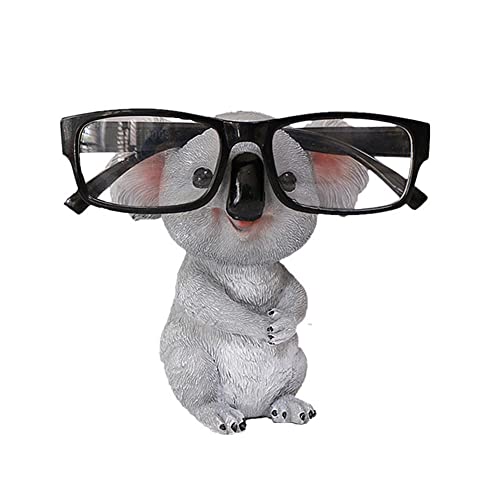 Soporte para gafas de metal para gafas de metal para decoración de habitación estética Koala Escultura soporte de exhibición de gafas regalos para papá Cover
