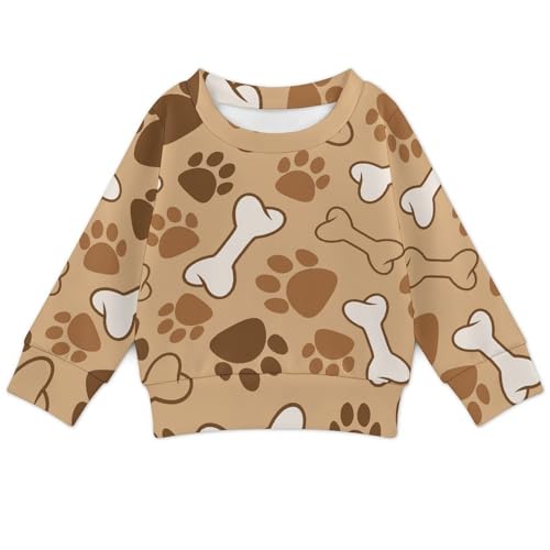 Dog PatternChildren's Soft Casual Basic Pullover Sweatshirt100CM