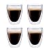 Produktbild Maxxo Doppelwandige Gläser Kaffee Set 4x 235 ml Kaffee Thermogläser mit Schwebe-Effekt beständige Kaffeegläser