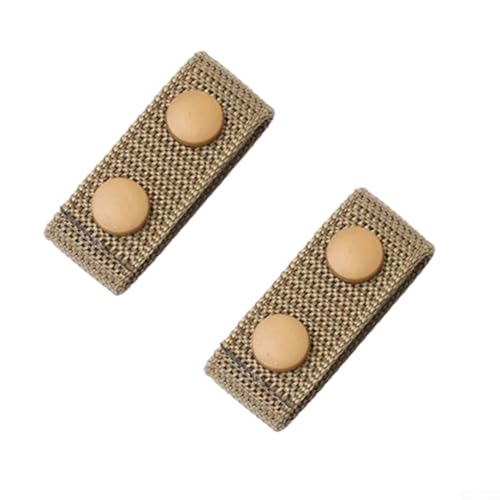 Bulevisiter Porte-ceinture pour ceintures de 5,1 cm, sangle en nylon avec double boutons-pression, boucle de fixation réglable pour sécuriser les outils, résistant à l'usure et léger pour (kaki)