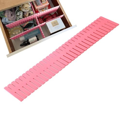 Divisores de cajones de cuadrícula ajustable, rejillas de cajones - Divisores de cajón Divisores extraíbles extraíbles cortables | Insertar organizador cuadrícula Organizador de almacenamiento Diseño