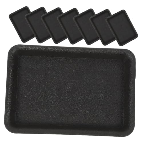 Abaodam 8個 長方形プラスチック製植木鉢受け皿 耐久性抜群 排水機能付き 植物用水受けトレー 土こぼれ防止 家用ガーデニング向け