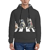 [Mineye] スターウォーズ 手描き キュート パーカー メンズ 長袖 ポケット付き スウェット おしゃれ 漫画風 ゆったり カジュアル おおきいサイズ 人気 服 メンズ かわいい プレゼント