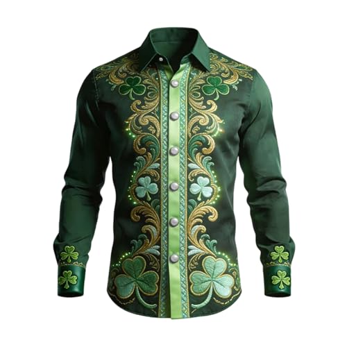 Chemise Saint Patrick homme au tissu confortable anti-froissement
