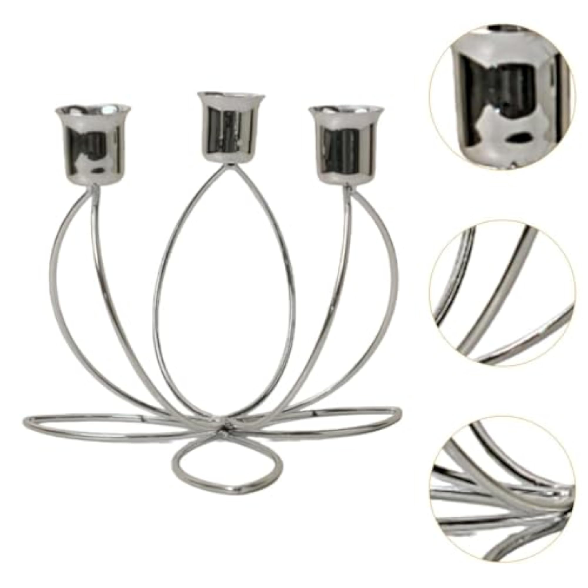 Metal Candelabra for 3 Candles