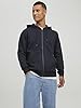 JACK & JONES Men's Jjestar Basic Sweat Zip Hood Noos Hooded Jacket, Black, XXL #1