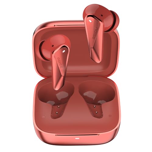 Image of Noise Buds N2 Pro Truly Wireless Earbuds with ANC (Up to 32dB), 70H Playtime, Dual Pairing, InstaCharge (10 Min = 200 Min), Bluetooth v6.0, Metallic Finish - Aurora Red