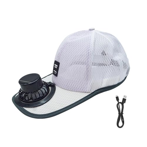 Chapeau de ventilateur solaire contre la chaleur en plein air et plage