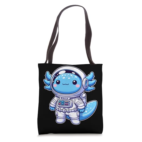 Bolso Tote Funny Astronaut Axolotl Space 16 pulgadas miniatura 1