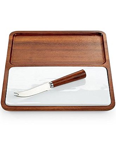 The Cellar Acacia Wood Cheese Platter With Knift