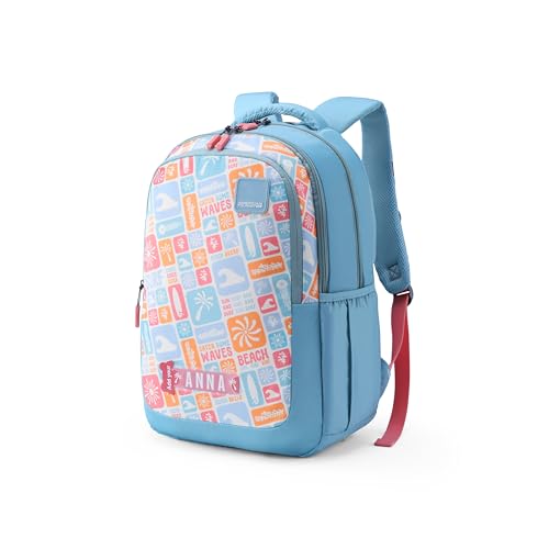 Image of American Tourister Ollie 4.0 Xl 01 G.C.Blu, Extra Large School Backpack, Age 8-12 Years, 3 Compartments,3D Glasses Inside - Atplayunique 32.5 Ltrs Capacity - Girls
