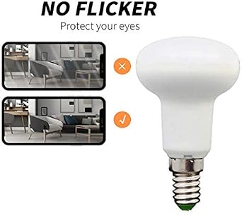 KLED LED Light Bulb, LED Flood Light, BR16 R16 6W (60W Equivalent), 600 Lumen, 2700K (Warm White), Candelabra Base E12, CRI 85+, 110-120v, UL-Listed (1 Pack) (Warm White)