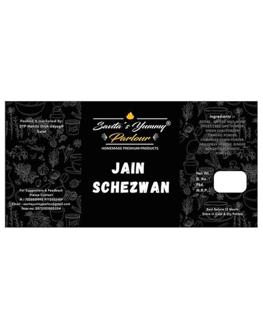 Image of Savita's Yummy Parlour Jain Schezwan - 90g | No Onion, No Garlic | Authentic Indo-Chinese Spice Blend | Homemade Premium Chutney for Rice, Noodles & Snacks