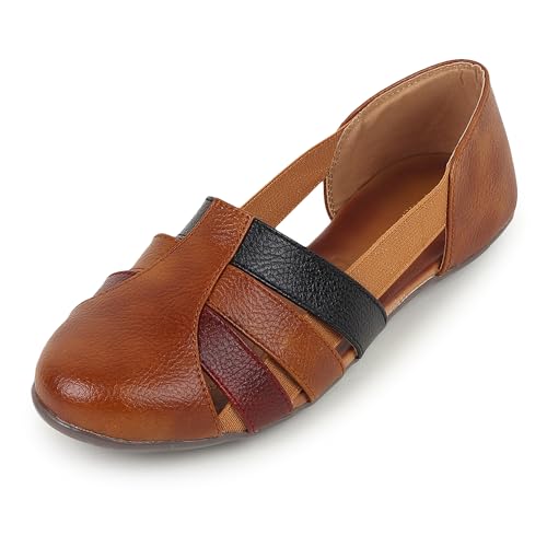 Image of SELBRO round toe Flat fashionable womens & girls sandals for casual and formal wear SND-12