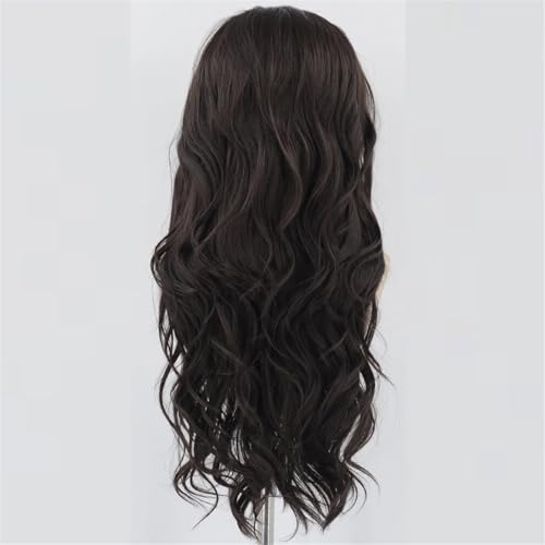 Perruque lace front wig synthétique ondulée longue résistante chaleur - 3
