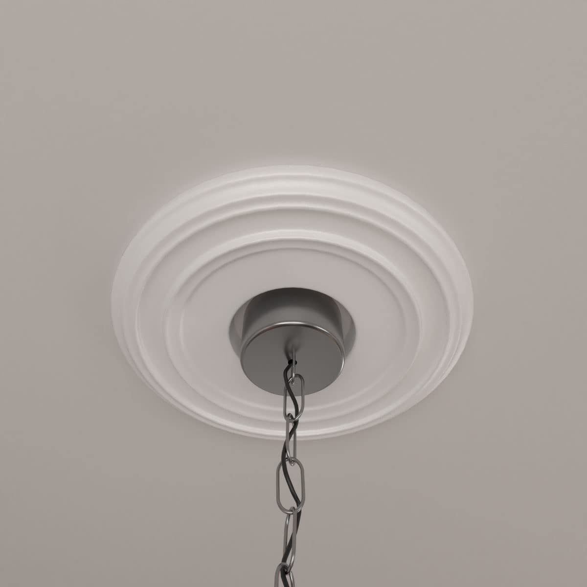 12 3/8"OD x 4"ID x 1 1/8"P Classic Ceiling Medallion (Fits Canopies up to 7 1/4") — Amazon image 9
