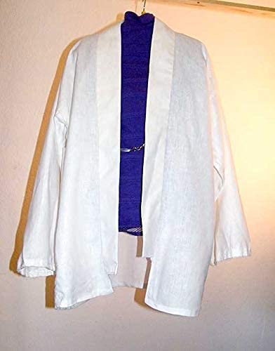 White linen haori, japanese jacket 