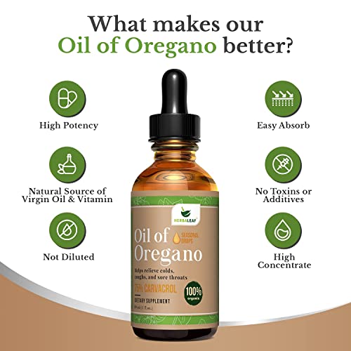 Herbaleaf Oil Of Oregano And Propolis Spray And Elderberry Concentrated Syrup #TOP7