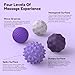 Large Magnetic Sensory Fidget Ball Toy, 8Pcs Silicone Sensory Stress Relief Toys for Adults, Teens with Autism, ADHD, Anxiety, Stocking Stuffers for Women Men Teen Gift (Purple, Large)