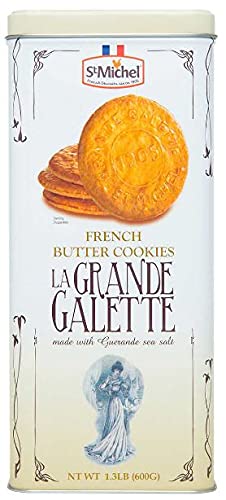 LE CHEF PATISSIER La Grande Galette French Butter Cookies, 1.3 lb, Pack of 2