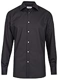 Kentkragen einhorn Herren Hemd Modern Fit Jamie schwarz 854.11305 9, Größe 44