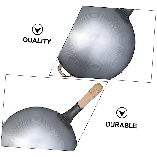 Wok de hierro con mango de madera Magiclulu miniatura 6