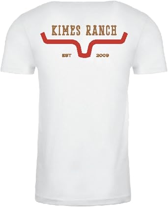 Kimes Ranch Mens Bar Doors T Shirt Western Logo Tee Cotton Blend Short Sleeve Casual Western Shirt