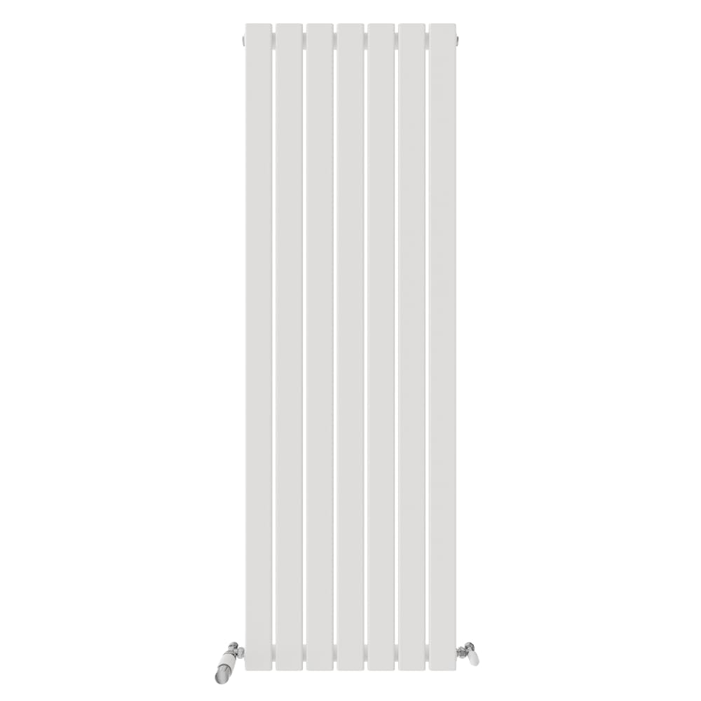 Ibathuk White Apex Tall Vertical Radiator, Single Flat Panel Radiators, 1600X532mm Slim Radiator, Wall Mounted For Bathroom,Kitchen,Living Room 160Cm