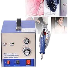Rhinestone Applicator,Pearl Beads Setting Machine,300w 80pcs/Minultrasonic Hotfix Rhinestone Applicator,Crystal Bling Machine,No Need Glue DIY Beads Rhinestone Press Fixing Machine,110v