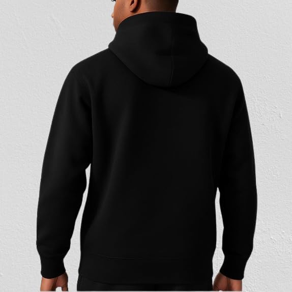 PowerCore Premium Cotton Blend Hoodie, Heavyweight 350 GSM, Athletic Fit, Snap-Front Hood, Hidden Zip Pocket - Image 2