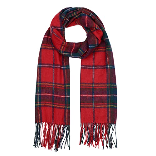 American Trends Womens Long Shawl Warm Scarf Winter Soft Cozy Scarfs Oversized Blanket Tartan Scarf Wraps