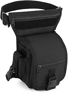 UBORSE Military Tactical Molle Drop Leg Bag Utility Thigh Hip Pack Multifunctional Waist Bag Cross Over Leg Rig Pack for Motorcycle Cycling Riding Outdoors Camping
