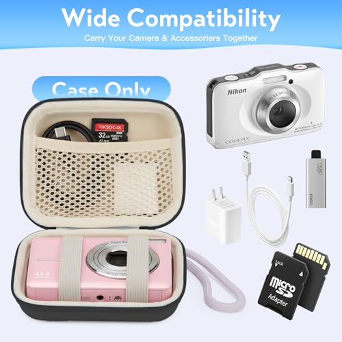 Funda rígida para cámara digital CVVD, negra, compacta miniatura 4