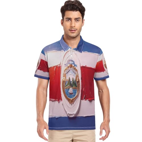 Polo de golf col Costa Rica GuoChe pour vos journées sur le green