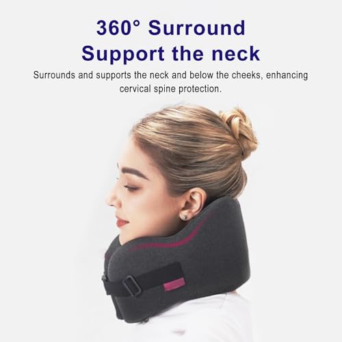 Almohada de espuma viscoelástica para cuello ajustable miniatura 2