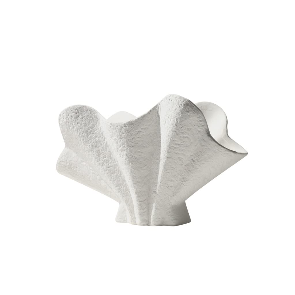 Vase en céramique abstrait blanc pour une atmosphère douce et poétique