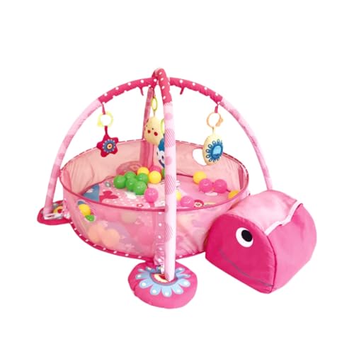 JiFocelt ベビージム ベビープレイマット ベビージムマット アクティビティプレイジム デラックスジム ベビー おもちゃ 感覚刺激 早期教育 室内遊具 知育玩具 新生児 出産祝いプレゼント 0〜36ヶ月 (女の子用です)