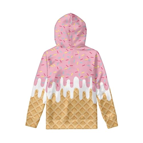 Image of Coloranimal Unisex Girls and Boys Long Sleeve Hoodies Hoody Athletic Pullover Sweatshirts Tops Age 6-16year