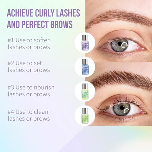 PERMANIA Lash Lift and Tint Kit, New Upgraded Lash & Brow Black Tint and Lift Kit, At Home Eyelash Perming with Tint, Complete Tools - Image 2