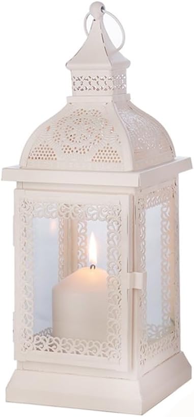 Metal Candle Lantern Decorative Hanging Candlestick Outdoor Home Decor