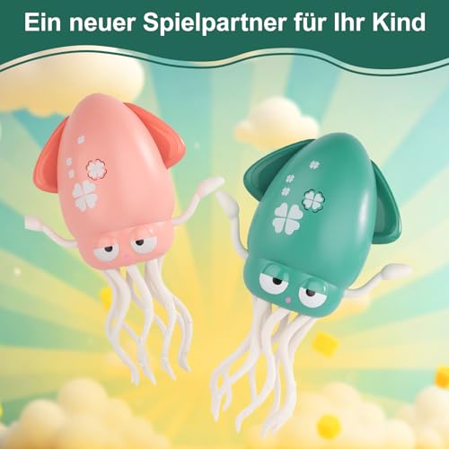 STEFUEWILL17 Hindernis Vermeiden Dancing Oktopus Spielzeug - Partyspiele Freund Kindertag, Control Remote Oktopus Krake Animals Geschenk Ideen, Simulierter Angeln Led Lichteffekten USB Ladung