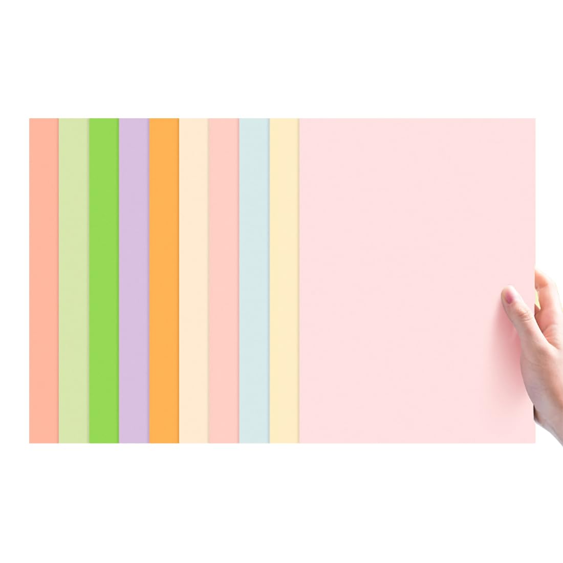 160GSM Macaron Farbkarton - Farbiges Papier Für Popup -Buchseiten, DIY -Kunsthandwerk, Scrapbooking, Kartenherstellung | Hintergrundpapier Für Kunstprojekte,4K-10 Farben,4 Pack (10 Blätter/Pack)
