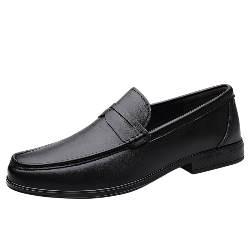 Men's Slip-Ons Loafers Mens Retro Comfortable Business Walking Dress Shoes Non-Slip Softsole Leather Dress Shoes for Men