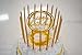 Dream VZN Metallic Gold Birthday Candles with Holders & Matching Cake Topper – 24 Pack | Tall 7