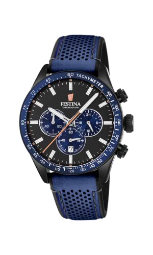 Preisvergleich Produktbild Festina Herren Chronograph Quarz Uhr mit Leder Armband F20359 / 2