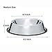 Mlife Stainless Steel Dog Bowl with Rubber Base for Small/Medium/Large Dogs, Pets Feeder Bowl and Water Bowl Perfect Choice (Set of 2)