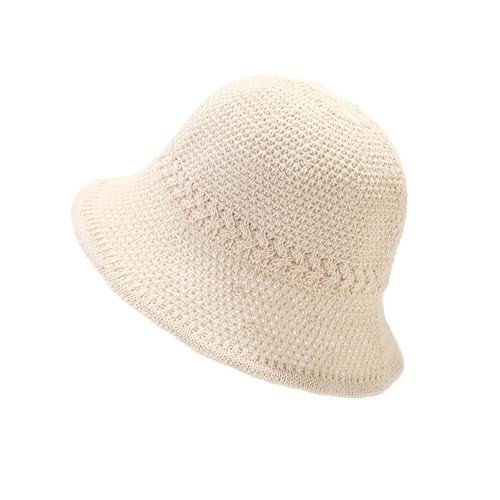 Sombrero de playa plegable tejido para mujer miniatura 6